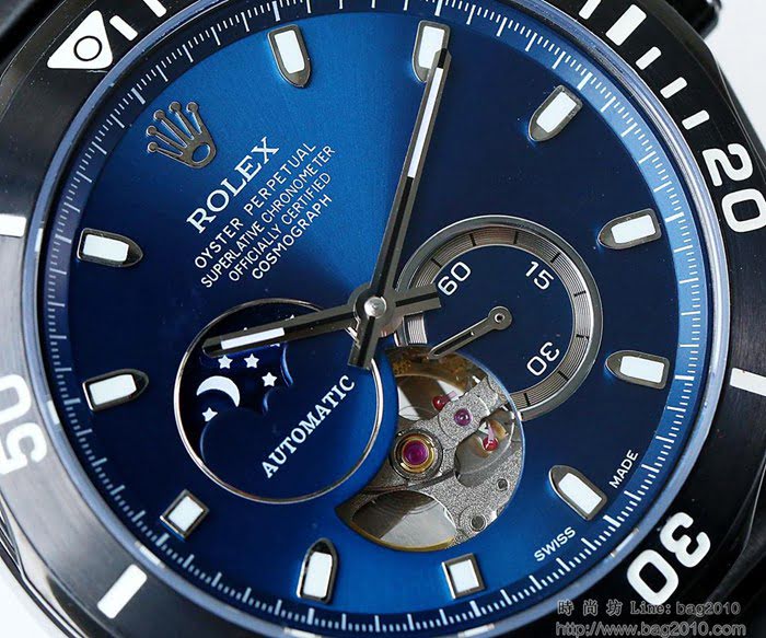 ROLEX勞力士 日月星辰系列 潛航者專用機械腕表 超強夜光 超強防水 高檔男士腕表  wssb4070
